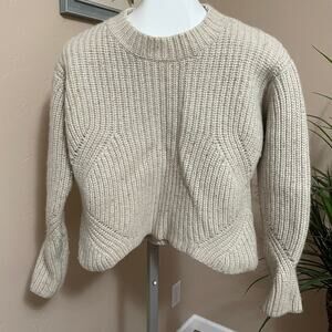 PrAna Cedric Chunky Knit Sweater Womens XL Lambs Wool Heavy Relaxed